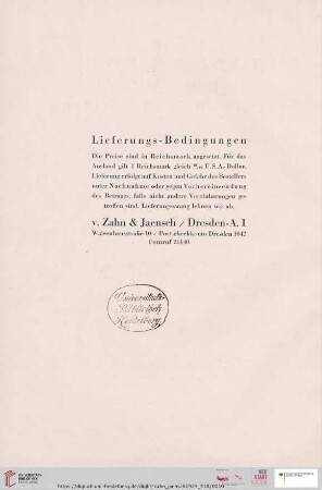 Lieferungs-Bedingungen
