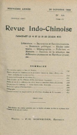 30 Octobre 1906. No. 44