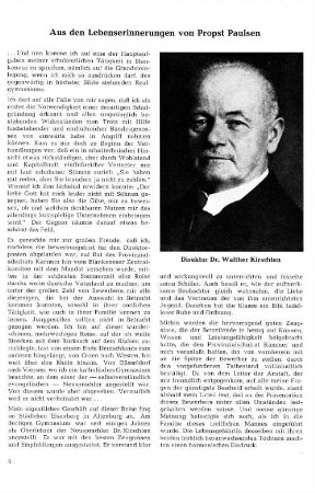 Aus den Lebenserinnerungen von Propst Paulsen