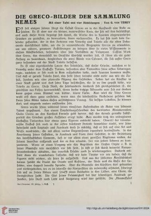 3: Die Greco-Bilder der Sammlung Nemes