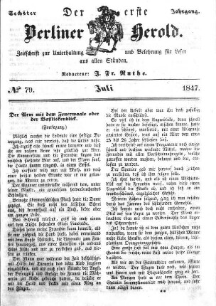 Nummer 79, Juli 1847
