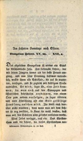 Kurze Frühpredigten auf alle Sonn- und Festtagen des ganzen Kirchenjahres, 2