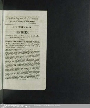 Buchhandlung von F. G. Levrault
