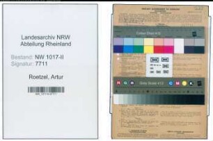 Entnazifizierung Artur Roetzel , geb. 11.07.1901 (Vorarbeiter)