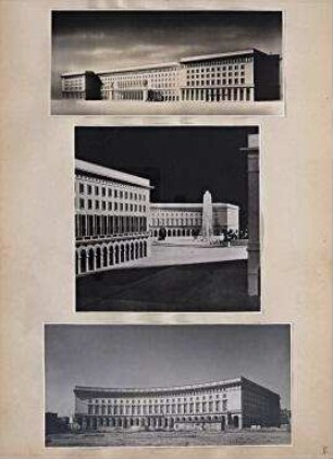 Modellansicht „Haus des Fremdenverkehrs“ Westseite „Runder Platz“. Aus dem Album "Architekturfotos Bauten im 3. Reich Berlin - Mappe: V"