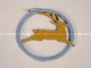 Christbaumschmuck: Ring mit Hirsch