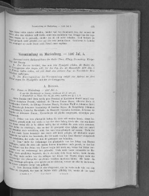 Versammlung zu Marienburg. - 1407 Jul. 5.