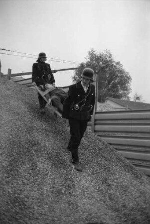 Herbstübung der Freiwilligen Feuerwehr Knielingen.