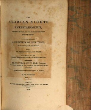 The arabian nights entertainments, 2
