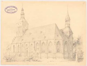 St. Mauritiuskirche, Pyritz Restaurierung und Aufnahme: Perspektivische Ansicht