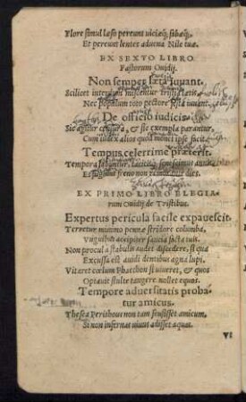 Ex Sexto Libro Fastorum Ovidii.