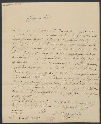 Brief an B. Schott's Söhne : 04.05.1837