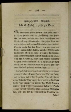 Funfzehentes Kapitel. Die Geschichte geht zu Ende.