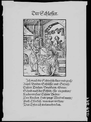 Schlosser, Holzschnitt, Amman 1568