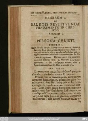 Articulus I. De Persona Christi.
