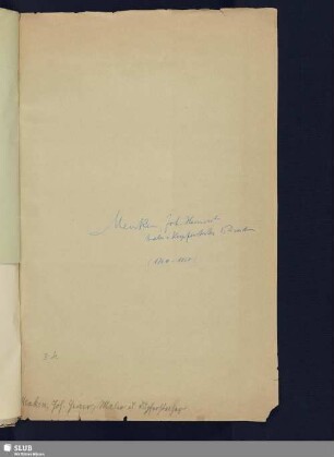 Nr. 183-185. Menken, Johann Heinrich