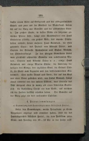 4. Privatsammlungen.