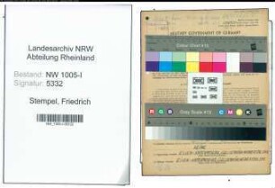 Entnazifizierung Friedrich Stempel , geb. 15.09.1894 (Heizungsmonteur)