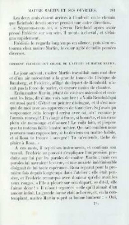 Comment Frédéric fut chassé de l'atelier de maître Martin