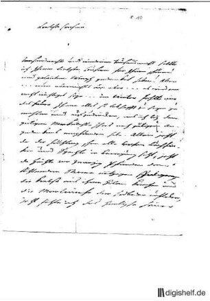 10: Brief von Justus Möser an Jenny Friederici