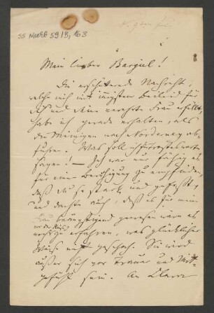 Brief an Woldemar Bargiel : 9. Juli