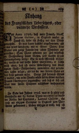 Anhang des Französischen Uebersetzers, oder vielmehr Verfassers.