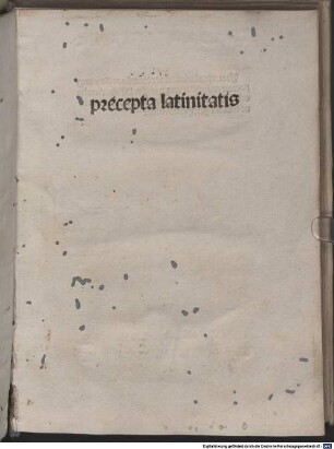 Praecepta latinitatis