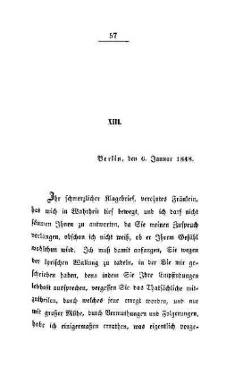 XIII. Berlin, den 6. Januar 1848