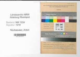 Entnazifizierung Anton Neuhaeuser , geb. 18.03.1892 (Flugzeugingenieur)