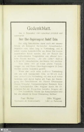 Gedenkblatt