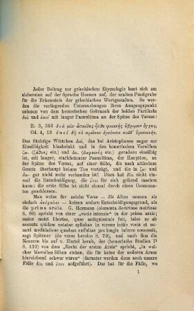 Beiträge zur griechischen Etymologie, I