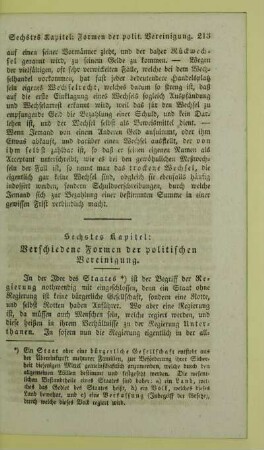 Sechstes Kapitel: Verschiedene Formen der politischen Vereinigung