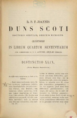 Joannis Duns Scoti doctoris subtilis, Ordinis Minorum opera omnia : iuxta ed. Waddingi XII tomos continentem a patribus Franciscanis de observantia accurate recognita, 21