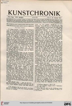 Heft 5 (30. Oktober 1914)