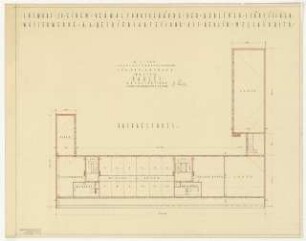 Berliner Städtische Wasserwerke, Berlin-Mitte Verwaltungsgebäude: Grundriss Dachgeschoss 1:100