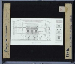 Pienza, Palazzo Piccolomini,(Architekturzeichnung)