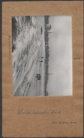 Mitau von der Eisenbahnbrücke aus