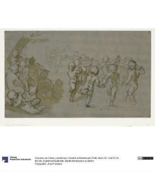 Ländliches Konzert mit tanzenden Putti