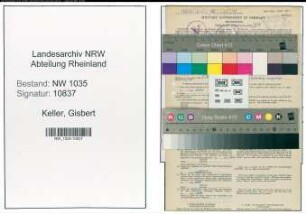 Entnazifizierung Gisbert Keller , geb. 08.03.1885 (Steiger)