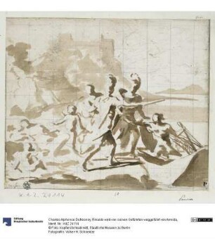 Rinaldo wird von seinen Gefährten weggeführt von Armida
