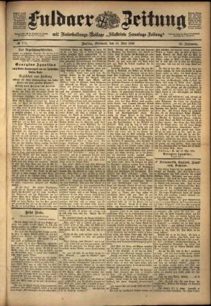 Ausgabe vom Mittwoch, den 18. Mai 1898.