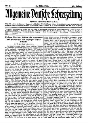 Einiges über das Institut für experimentelle Psychologie des Leipziger Lehrervereins