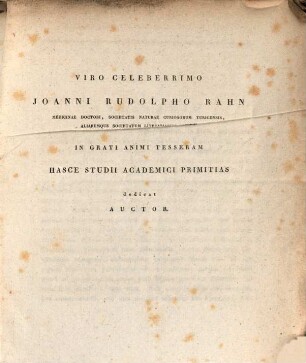 Diss. inaug. med. sistens nexus nervi sympathetici cum nervis cerebralibus