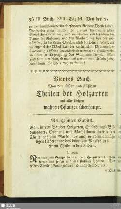 Viertes Buch. Von den festen und flüßigen Theilen der Holzarten und aller übrigen wahren Pflanzen überhaupt