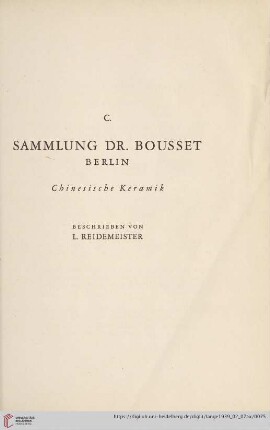 Tonware der Han- (206 v. Chr. Bis 220 n. Chr.) und T’ang-Zeit (618-906) (Nr. 401a-409)