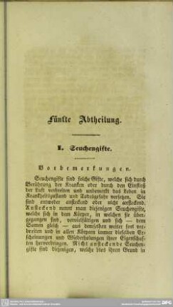 Fünfte Abtheilung