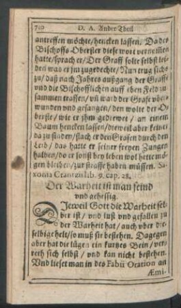 Der Warheit ist man feind und gehessig.