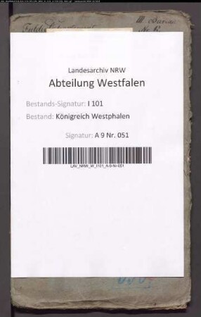 Aktiv- und Passivkapitalien des Kapuzinessenklosters Paderborn