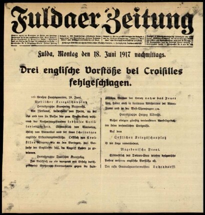 Ausgabe vom Montag, den 18. Juni 1917.