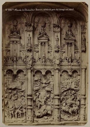 No. 1225 Musée du Trocadéro. Beauvais, cathedrale, porte du transept sud, détail